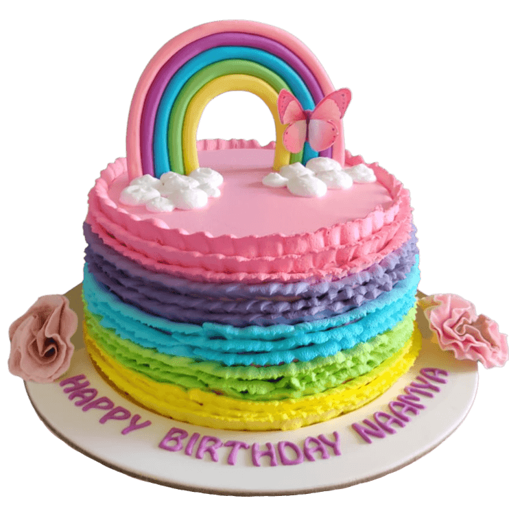 Rainbow Butterfly Birthday Cake online delivery in Noida, Delhi, NCR,
                    Gurgaon