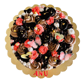 Rosette Cake with Butterfly online delivery in Noida, Delhi, NCR,
                    Gurgaon