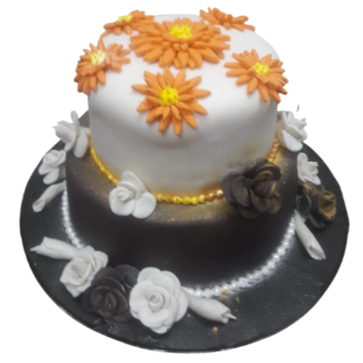 2 Floor Cake with Double Flavour online delivery in Noida, Delhi, NCR,
                    Gurgaon