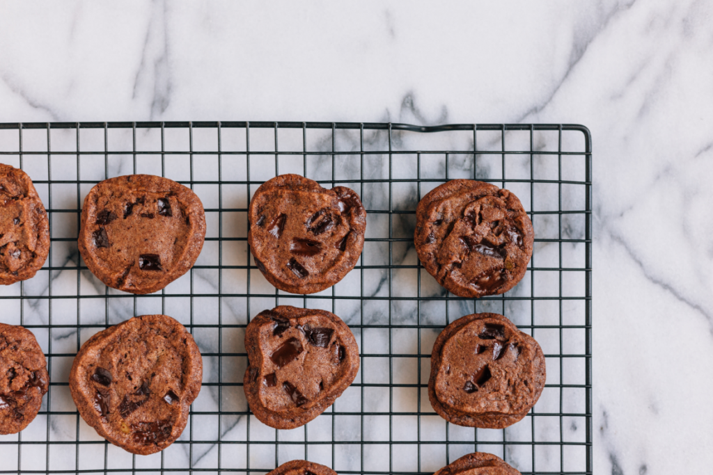 Cookies on a Cooling Rack- an essential baking tool