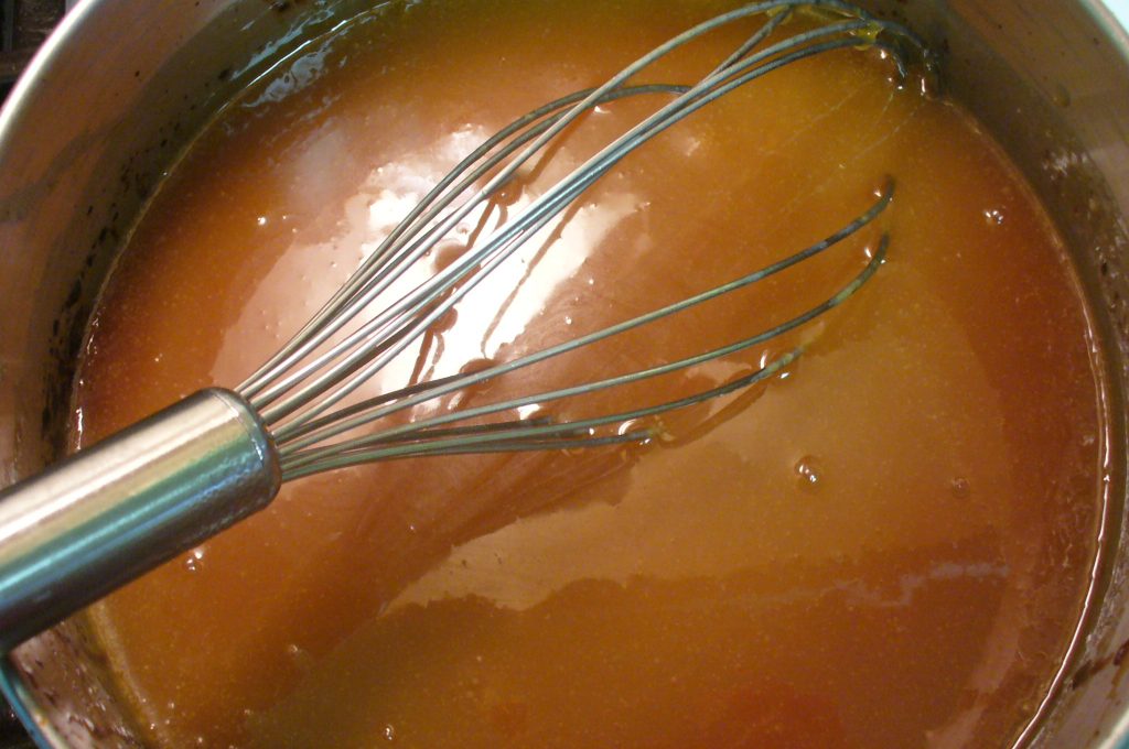 Caramalizing sugar