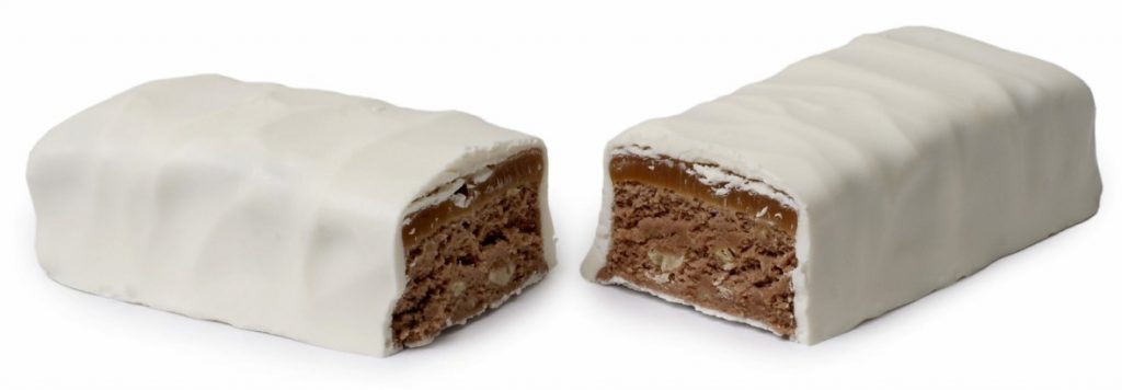 nougat without nuts is possible and here is an example of the same Non Nutty Nougat immersed in white chocolate