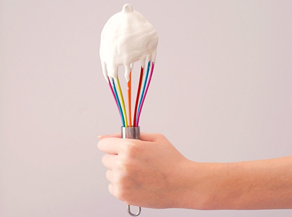 Kids love to be independent esp toddlers- hand them over tasks that they can manage by themselves like whisking little hands holding the whisk for Christmas baking