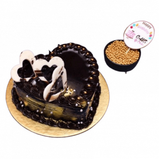 Heart Shape Chocolate Cake online delivery in Noida, Delhi, NCR, Gurgaon