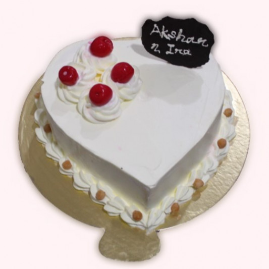 Heart Shape Butterscotch Cake online delivery in Noida, Delhi, NCR, Gurgaon
