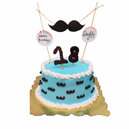 Moustache Cake - 5 Inch - Father's Day – November & Company