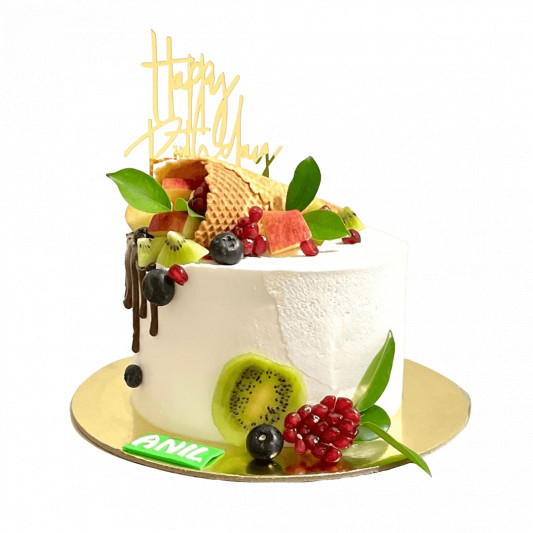 Fruit drip cake | Fruit cake design, Drip cakes, Fresh fruit cake-sonthuy.vn