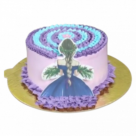 Doll Photo Cake  online delivery in Noida, Delhi, NCR, Gurgaon