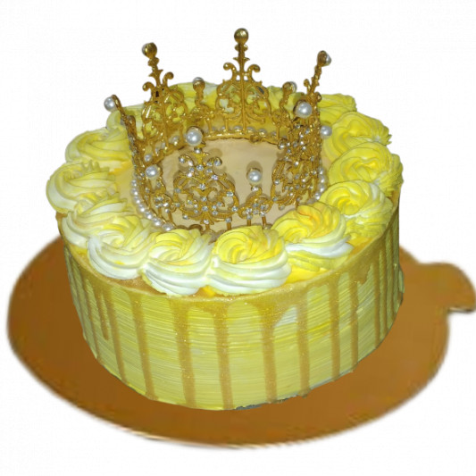 Butterscotch Crown Cake online delivery in Noida, Delhi, NCR, Gurgaon