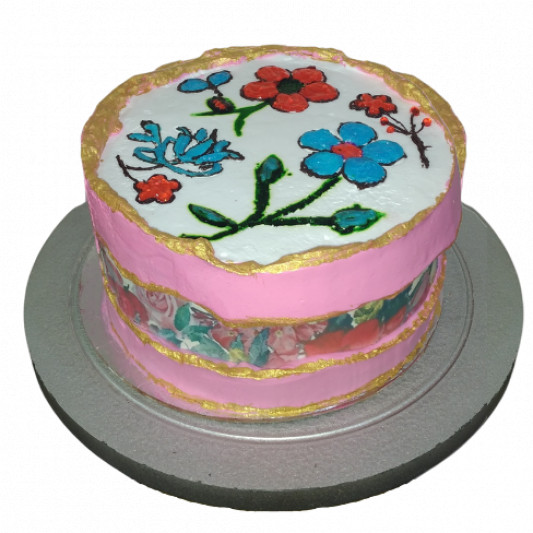 Fault Line Flower Cake online delivery in Noida, Delhi, NCR, Gurgaon