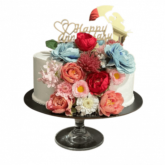 2 Flavor Anniversary Cake online delivery in Noida, Delhi, NCR, Gurgaon