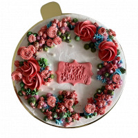 Celebration Cake with Floral Decoration online delivery in Noida, Delhi, NCR,
                    Gurgaon
