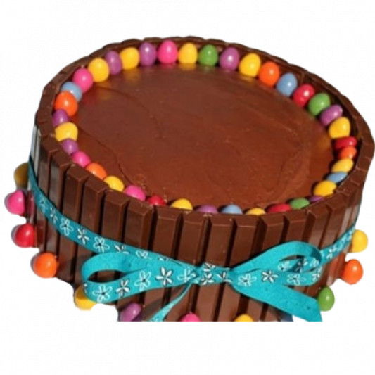 Chocolate Kit Kat Gems Cake online delivery in Noida, Delhi, NCR, Gurgaon