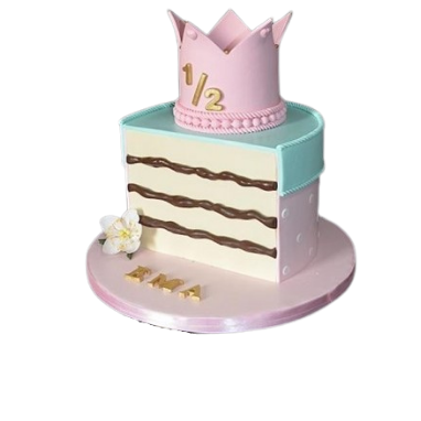 Happy Half (Crown) Cake online delivery in Noida, Delhi, NCR,
                    Gurgaon