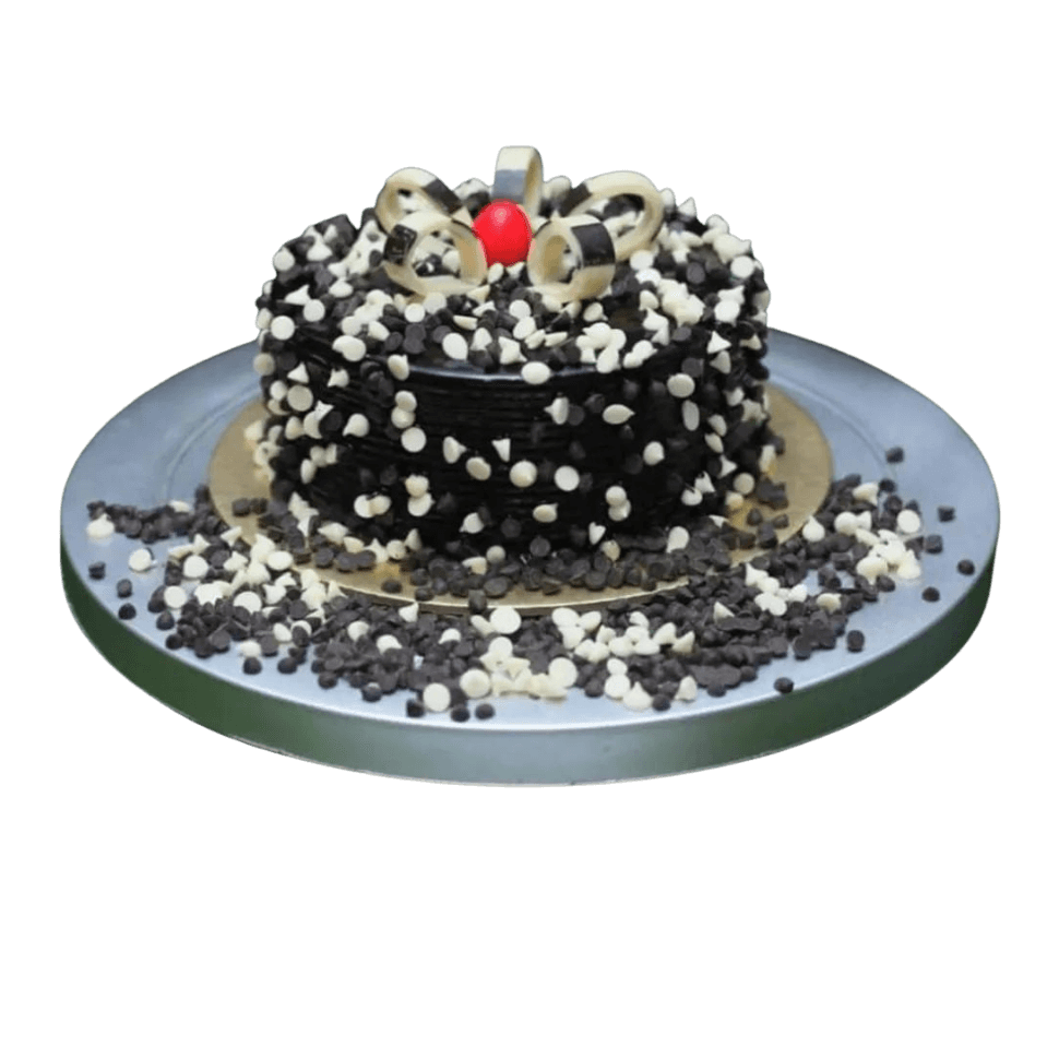 Chocolate Choco Chips Cake | bakehoney.com