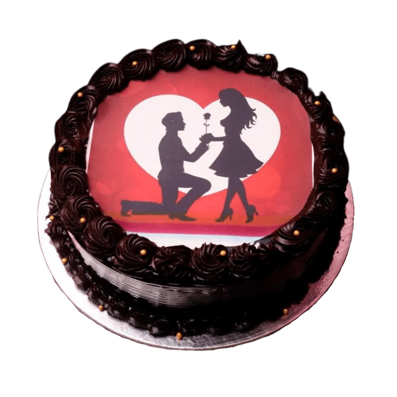 Couple Proposing Photo Cake online delivery in Noida, Delhi, NCR,
                    Gurgaon