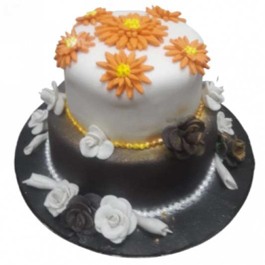 Order Strawberry 2 Tier Cake Online From Cake Palace,Narkatiyaganj