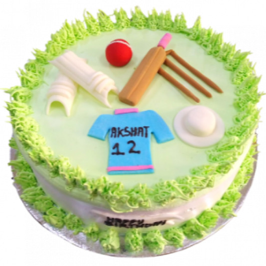 Cricket Lover Cake | Cricket Birthday Cake online delivery in Noida, Delhi, NCR, Gurgaon