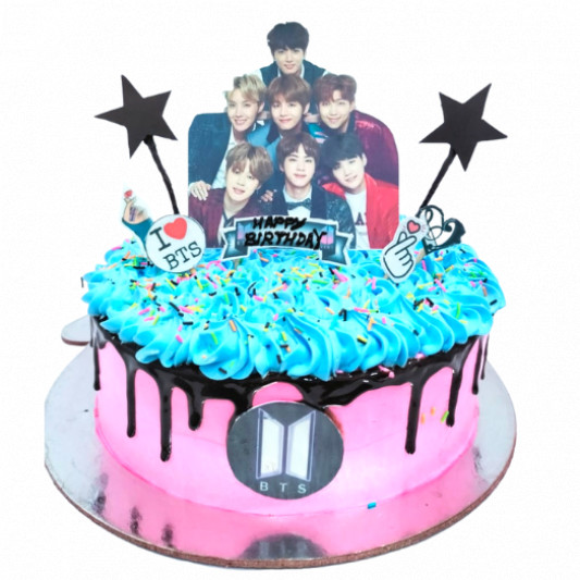 BTS Theme Birthday cake online delivery in Noida, Delhi, NCR, Gurgaon