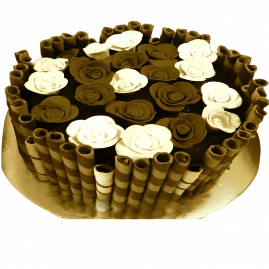 Chocolate Divine Wrap  on Cake  online delivery in Noida, Delhi, NCR, Gurgaon