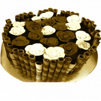 Chocolate Divine Wrap  on Cake  online delivery in Noida, Delhi, NCR,
                    Gurgaon