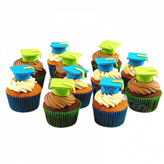 Graduation Theme Cupcakes online delivery in Noida, Delhi, NCR, Gurgaon