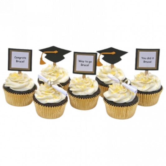 Graduation Theme Cupcake  online delivery in Noida, Delhi, NCR, Gurgaon