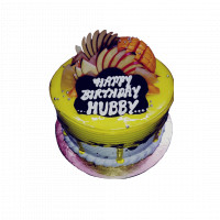 Fresh Fruit Cake for Hubby online delivery in Noida, Delhi, NCR,
                    Gurgaon