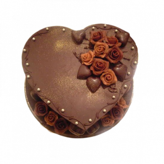 Heart Shape Chocolate Cake online delivery in Noida, Delhi, NCR, Gurgaon