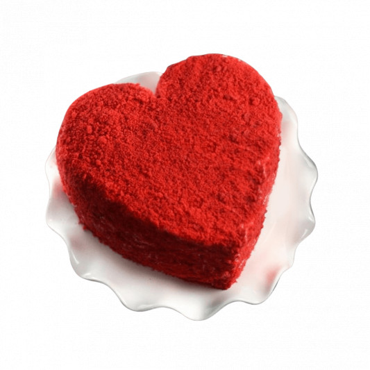 Heart Shape Vanilla Icing Cake online delivery in Noida, Delhi, NCR, Gurgaon
