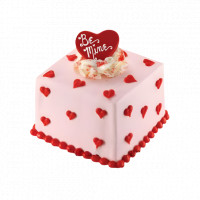 Cube Shaped Valentine Cake online delivery in Noida, Delhi, NCR,
                    Gurgaon