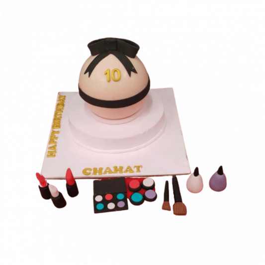 Makeup Theme Pinata Cake  online delivery in Noida, Delhi, NCR, Gurgaon