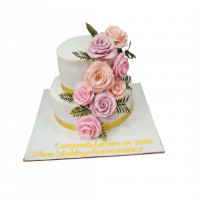 Double Floor 25th Anniversary Cake online delivery in Noida, Delhi, NCR,
                    Gurgaon