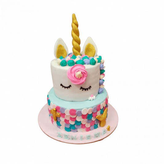 Unicorn Theme 2 Tier Cake  online delivery in Noida, Delhi, NCR, Gurgaon