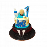 Boss Baby 1st Birthday 2 Tier Cake  online delivery in Noida, Delhi, NCR,
                    Gurgaon