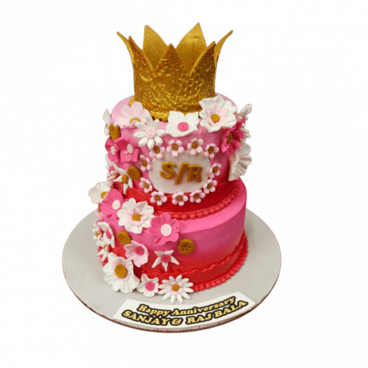 2 Tier Crown Cake online delivery in Noida, Delhi, NCR, Gurgaon