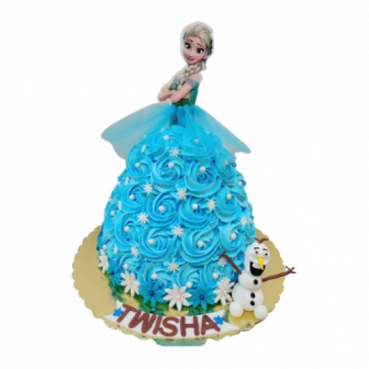 Frozen Doll Cream Cake online delivery in Noida, Delhi, NCR, Gurgaon