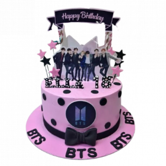 Made a BTS logo cake for my cousin's birthday! : r/kpoppers