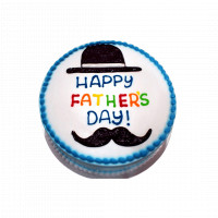 Father's Day Hat and Mustache Cake online delivery in Noida, Delhi, NCR,
                    Gurgaon