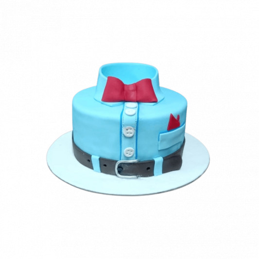 Shirt with Bow Cake  online delivery in Noida, Delhi, NCR, Gurgaon