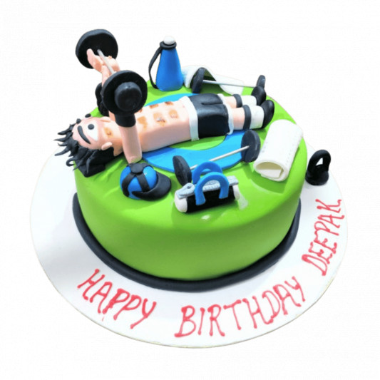 Gym Theme Cake  online delivery in Noida, Delhi, NCR, Gurgaon