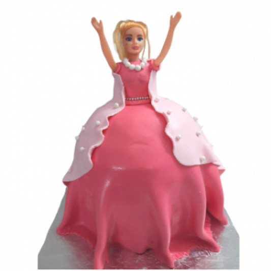 Pink Doll Cake online delivery in Noida, Delhi, NCR, Gurgaon