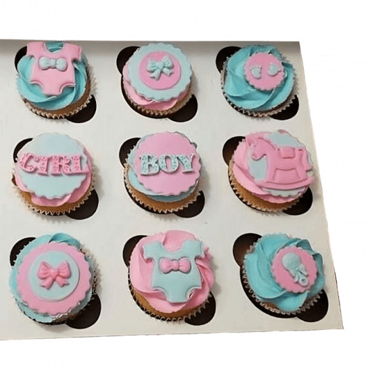 Baby Shower Theme Cupcake online delivery in Noida, Delhi, NCR, Gurgaon