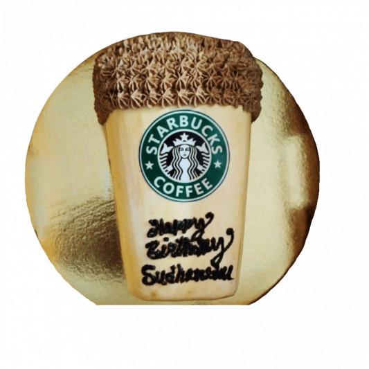 Star Bucks Theme Cake  online delivery in Noida, Delhi, NCR, Gurgaon