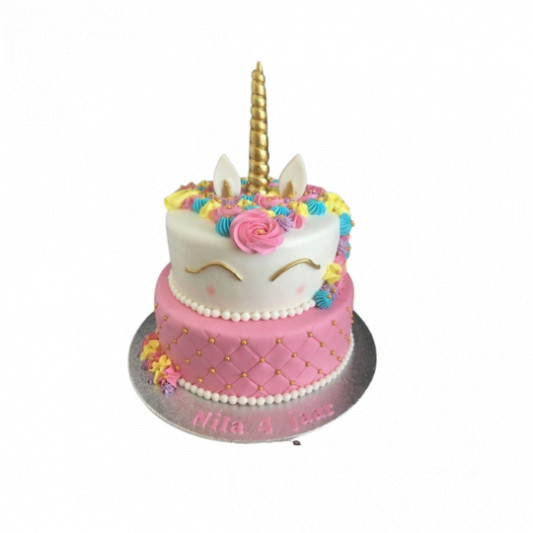 Unicorn Fondant 2 Tier Cake online delivery in Noida, Delhi, NCR, Gurgaon