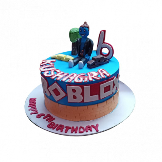 Blue Roblox Cake  Delicious and Fun Cake for Gaming Fans