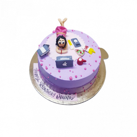 Cake for Lazy Girl online delivery in Noida, Delhi, NCR, Gurgaon