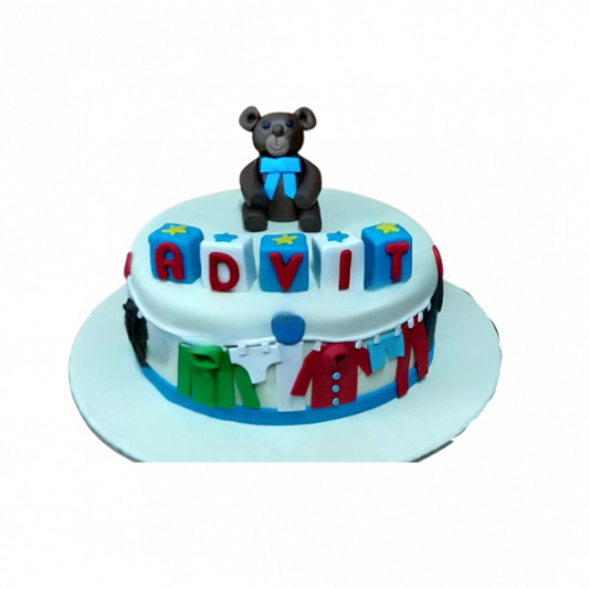 1st BirthdayTeddy Cake online delivery in Noida, Delhi, NCR, Gurgaon