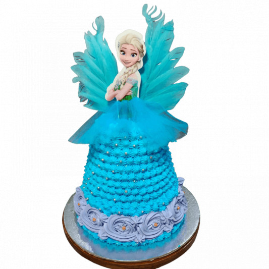 Elsa image cream cake | Ian Cakery-happymobile.vn