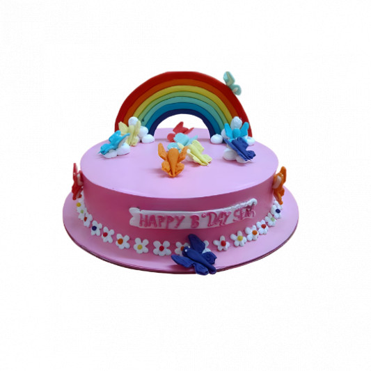 Rainbow Theme Cake  online delivery in Noida, Delhi, NCR, Gurgaon